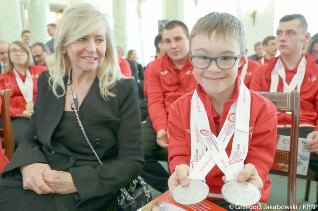 [VIDEO] Polska Reprezentacja Olimpiad Specjalnych w Pałacu Prezydenckim